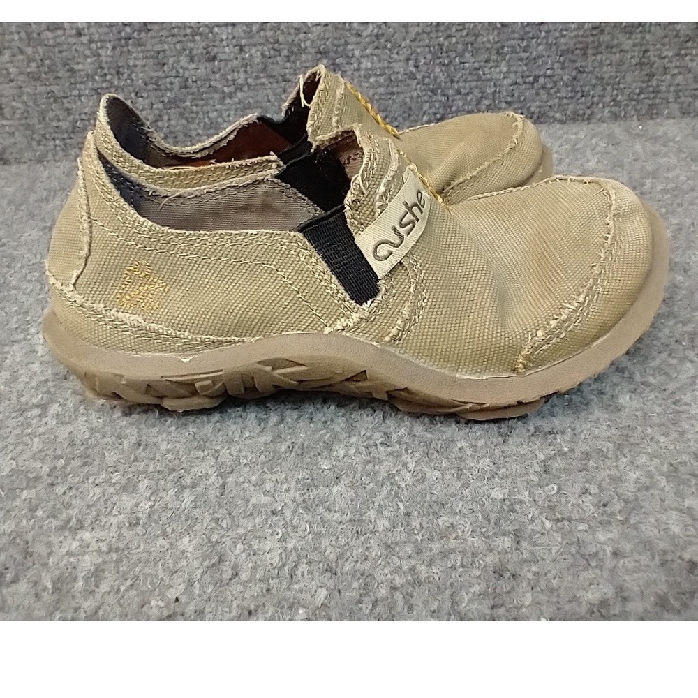 Cushe Childrens Slipper Kids 12 Sand Canvas Slip On Loafers UC00001